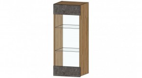 ДАЛЛАС Шкаф со стеклом (цемент темный) в Кунгуре - kungur.mebel24.online | фото