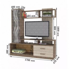 ДАРЬЯ Гостиная (Крафт серый/Крафт белый) в Кунгуре - kungur.mebel24.online | фото 8