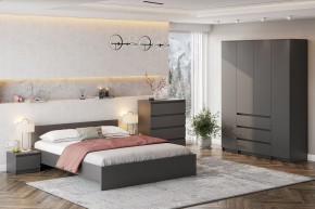 ДЕНВЕР Тумба прикроватная (Графит серый) в Кунгуре - kungur.mebel24.online | фото 4