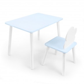 Детский комплект стол и стул «Облачко» Rolti Baby  (голубая столешница/голубое сиденье/белые ножки) в Кунгуре - kungur.mebel24.online | фото