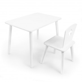 Детский комплект стол и стул «Звезда» Rolti Baby (белый/белый, массив березы/мдф) в Кунгуре - kungur.mebel24.online | фото