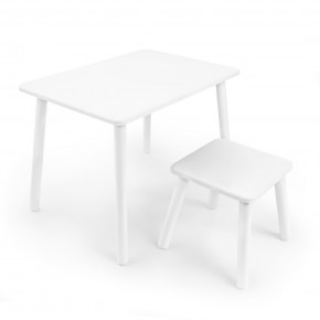 Детский комплект стол и табурет Rolti Baby (белая столешница/белое сиденье/белые ножки) в Кунгуре - kungur.mebel24.online | фото