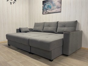 Диван угловой Комфорт-3 (НПБ+МДФ) велюр Galaxy Lite 26 в Кунгуре - kungur.mebel24.online | фото 3