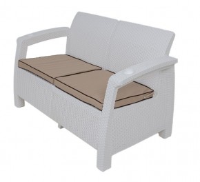 Диван Yalta Premium Sofa 2 Set (Ялта) белый (+подушки под спину) в Кунгуре - kungur.mebel24.online | фото 1