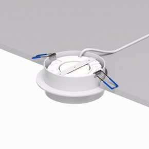 DK2090-WH Встраиваемый светильник FLAT, IP 20, до 15 Вт, GX53, LED, белый, алюминий в Кунгуре - kungur.mebel24.online | фото 3