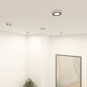 DK2441-WB Встраиваемый светильник DUAL 9+9 Вт, LED 4000K, IP 20, d120mm, белый/черный, алюминий/акрил в Кунгуре - kungur.mebel24.online | фото 3