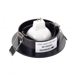 DK3020-BK Встраиваемый светильник, IP 20, 10 Вт, GU5.3, LED, черный, пластик в Кунгуре - kungur.mebel24.online | фото 3