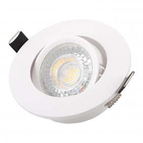 DK3020-WH Встраиваемый светильник, IP 20, 10 Вт, GU5.3, LED, белый, пластик в Кунгуре - kungur.mebel24.online | фото 2