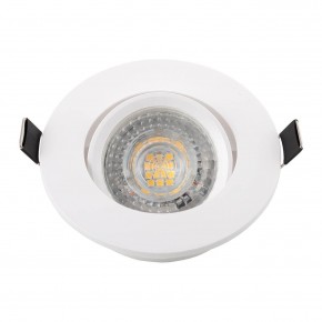 DK3020-WH Встраиваемый светильник, IP 20, 10 Вт, GU5.3, LED, белый, пластик в Кунгуре - kungur.mebel24.online | фото 4