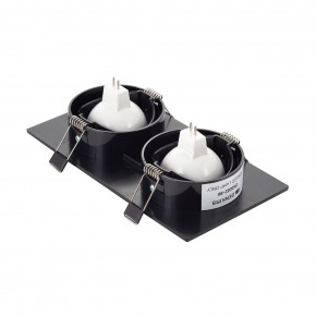DK3022-BK Встраиваемый светильник, IP 20, 10 Вт, GU5.3, LED, черный, пластик в Кунгуре - kungur.mebel24.online | фото 3