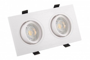 DK3022-WH Встраиваемый светильник, IP 20, 10 Вт, GU5.3, LED, белый, пластик в Кунгуре - kungur.mebel24.online | фото 1