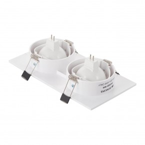 DK3022-WH Встраиваемый светильник, IP 20, 10 Вт, GU5.3, LED, белый, пластик в Кунгуре - kungur.mebel24.online | фото 3