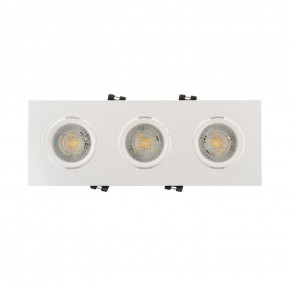 DK3023-WH Встраиваемый светильник, IP 20, 10 Вт, GU5.3, LED, белый, пластик в Кунгуре - kungur.mebel24.online | фото 1