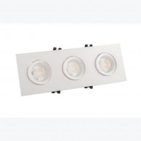 DK3023-WH Встраиваемый светильник, IP 20, 10 Вт, GU5.3, LED, белый, пластик в Кунгуре - kungur.mebel24.online | фото 2
