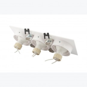 DK3023-WH Встраиваемый светильник, IP 20, 10 Вт, GU5.3, LED, белый, пластик в Кунгуре - kungur.mebel24.online | фото 4