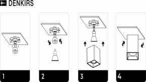 DK3030-BK Светильник накладной IP 20, 10 Вт, GU5.3, LED, черный, пластик в Кунгуре - kungur.mebel24.online | фото 7