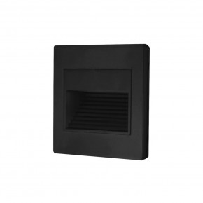 DK3050-BK Светильник встраиваемый в стену, IP 20, LED 3000, 1 Вт, черный пластик в Кунгуре - kungur.mebel24.online | фото