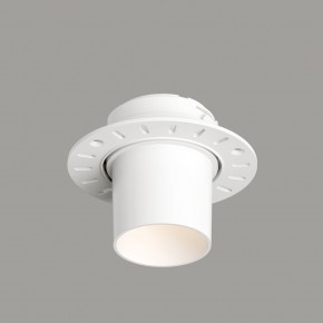 DK3057-WH Встраиваемый светильник под шпатлевку, IP20, до 15 Вт, LED, GU5,3, белый, пластик в Кунгуре - kungur.mebel24.online | фото 1