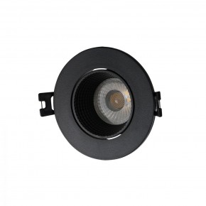 DK3061-BK Встраиваемый светильник, IP 20, 10 Вт, GU5.3, LED, черный/черный, пластик в Кунгуре - kungur.mebel24.online | фото 1