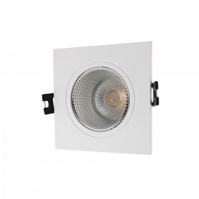 DK3071-WH+CH Встраиваемый светильник, IP 20, 10 Вт, GU5.3, LED, белый/хром, пластик в Кунгуре - kungur.mebel24.online | фото