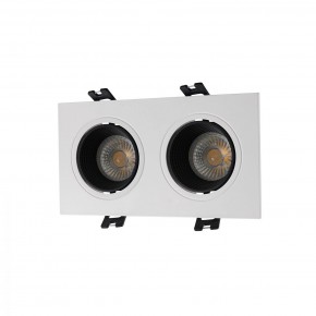 DK3072-WH+BK Встраиваемый светильник, IP 20, 10 Вт, GU5.3, LED, белый/черный, пластик в Кунгуре - kungur.mebel24.online | фото 1
