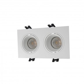 DK3072-WH Встраиваемый светильник, IP 20, 10 Вт, GU5.3, LED, белый/белый, пластик в Кунгуре - kungur.mebel24.online | фото 1