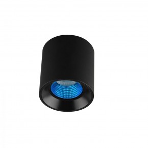 DK3090-BK+CY Светильник накладной IP 20, 10 Вт, GU5.3, LED, черный/голубой, пластик в Кунгуре - kungur.mebel24.online | фото