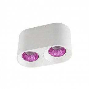DK3096-WH+PI Светильник накладной IP 20, 10 Вт, GU5.3, LED, белый/розовый, пластик в Кунгуре - kungur.mebel24.online | фото