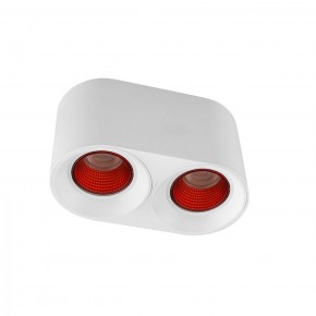 DK3096-WH+RD Светильник накладной IP 20, 10 Вт, GU5.3, LED, белый/красный, пластик в Кунгуре - kungur.mebel24.online | фото 1