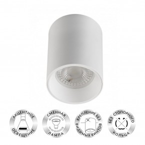 DK3110-WH Светильник накладной IP 20, 10 Вт, GU5.3, LED, белый, пластик в Кунгуре - kungur.mebel24.online | фото 1