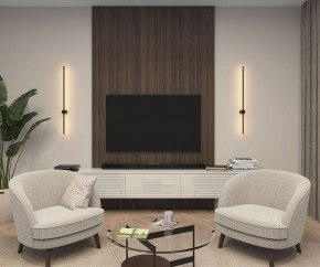 DK5014-BK Бра 1000 мм, 3000К, IP20, 12 Вт, черный, алюминий в Кунгуре - kungur.mebel24.online | фото 4