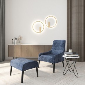 DK5035-SG Бра ROUND со светодиодом, IP20, 24W, 3000/4000/6500K, матовое золото, алюминий в Кунгуре - kungur.mebel24.online | фото