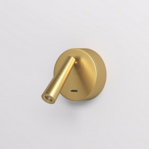 DK5072-SB Бра SHINE WALL со светодиодом, D104*H68, IP20, 3000К, 3W, RA?90, сатинированная латунь, алюминий в Кунгуре - kungur.mebel24.online | фото 2