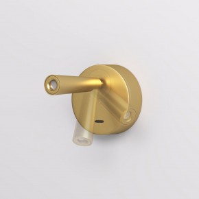 DK5072-SB Бра SHINE WALL со светодиодом, D104*H68, IP20, 3000К, 3W, RA?90, сатинированная латунь, алюминий в Кунгуре - kungur.mebel24.online | фото 3