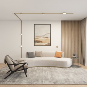 DK5072-SB Бра SHINE WALL со светодиодом, D104*H68, IP20, 3000К, 3W, RA?90, сатинированная латунь, алюминий в Кунгуре - kungur.mebel24.online | фото 5