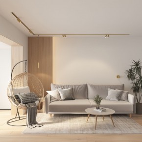 DK5072-SB Бра SHINE WALL со светодиодом, D104*H68, IP20, 3000К, 3W, RA?90, сатинированная латунь, алюминий в Кунгуре - kungur.mebel24.online | фото 8