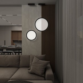 DK6606-BK Подвесной вертикальный светильник Veil со светодиодом H1700 d600 220V 48W 3000-6000K IP20 черный алюминий в Кунгуре - kungur.mebel24.online | фото 7