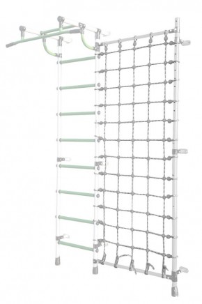 Дополнительная стойка к пристенному ДСК Pastel с сеткой для лазания, цв. белый в Кунгуре - kungur.mebel24.online | фото