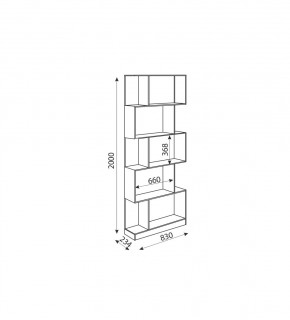 Дуглас (подростковая) М05 Стеллаж в Кунгуре - kungur.mebel24.online | фото 2