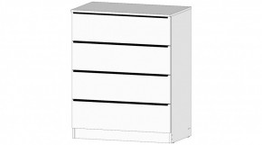 ЭЛЕГАНТ Комод 4 ящика (белый) в Кунгуре - kungur.mebel24.online | фото