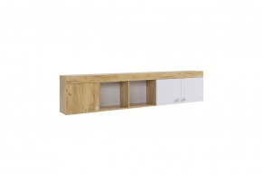 ФОРСАЖ Полка (крафт золотой/белый) в Кунгуре - kungur.mebel24.online | фото
