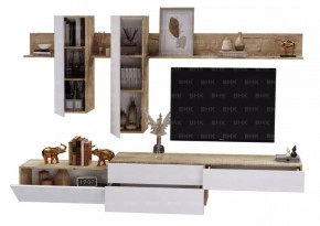 ФРИДА Гостиная (Вотан/Белый глянец) в Кунгуре - kungur.mebel24.online | фото 3