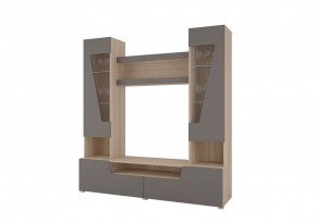 Гостиная АНТАЛИЯ (модульная) Сонома/Графит софт в Кунгуре - kungur.mebel24.online | фото 2