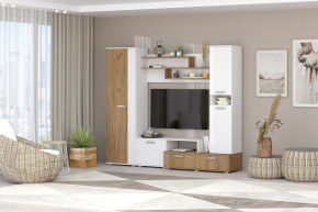 Гостиная Юна (Белый текстурный/Дуб крафт золотой) в Кунгуре - kungur.mebel24.online | фото 3