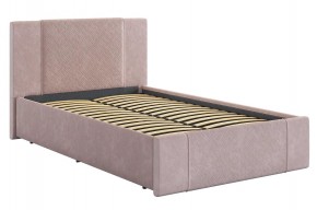 ХЛОЯ Кровать 1200 с основанием (нежно-розовый велюр) в Кунгуре - kungur.mebel24.online | фото