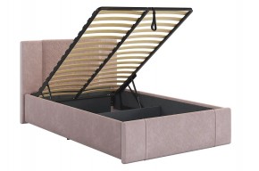 ХЛОЯ Кровать 1200 с ПМ (нежно-розовый велюр) в Кунгуре - kungur.mebel24.online | фото