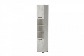 ИТАЛИЯ П-400 Пенал 2дв. (дуб крафт белый) в Кунгуре - kungur.mebel24.online | фото 2