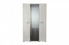ИТАЛИЯ ШК-1300 Шкаф 3дв с зеркалом (дуб крафт белый) в Кунгуре - kungur.mebel24.online | фото 1