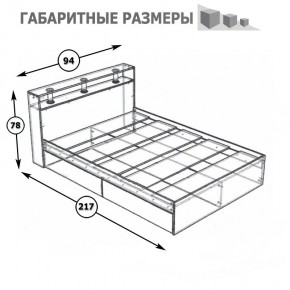 Камелия Кровать 0900, цвет белый, ШхГхВ 93,5х217х78,2 см., сп.м. 900х2000 мм., без матраса, основание есть в Кунгуре - kungur.mebel24.online | фото 5