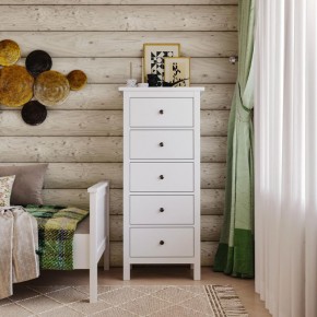 Комод 05 Кантри белый с пятью ящиками в Кунгуре - kungur.mebel24.online | фото 4